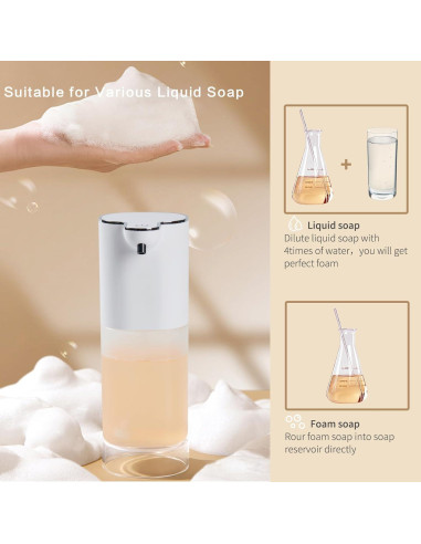 Dispensador Automático de Jabón Espumoso Vuswikoti 500ml