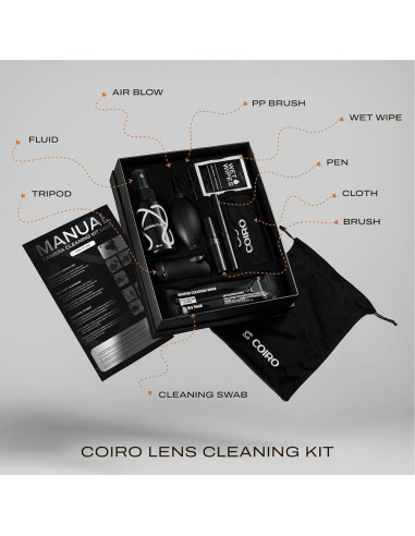 Kit de limpieza 9 en 1 para cámaras DSLR C Coiro - Accesorios