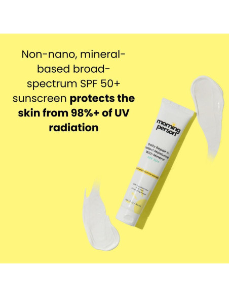 Hidratante Diario SPF 50+ Morning Person con Escualano y Aloe Vera