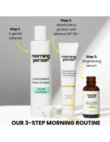 Hidratante Diario SPF 50+ Morning Person con Escualano y Aloe Vera