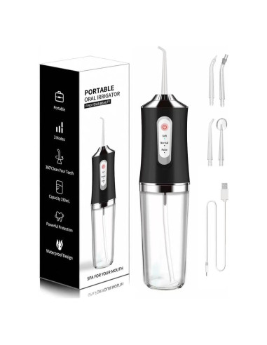 Limpiador Dental Inalámbrico Somall IPX7 3 Modos 4 Jets 230ml