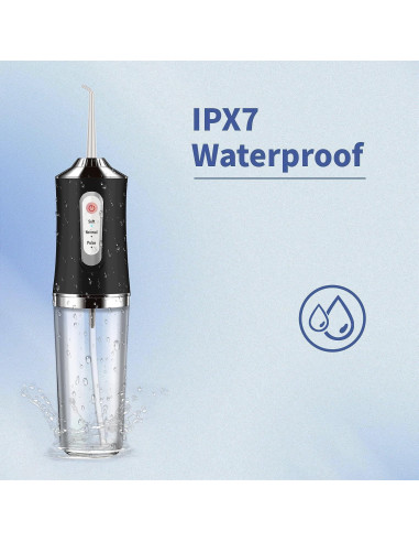 Limpiador Dental Inalámbrico Somall IPX7 3 Modos 4 Jets 230ml