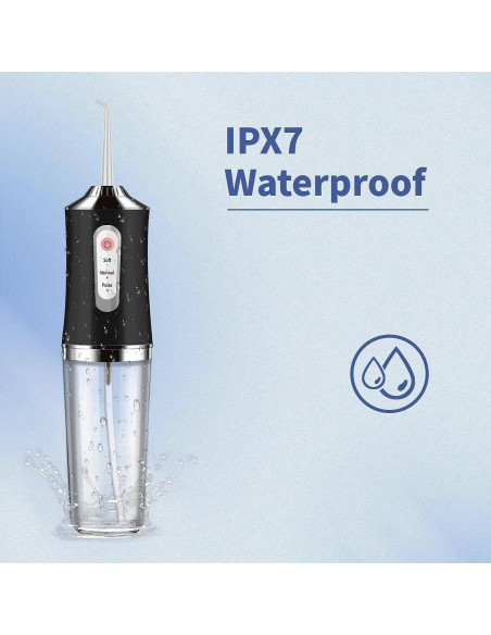 Limpiador Dental Inalámbrico Somall IPX7 3 Modos 4 Jets 230ml