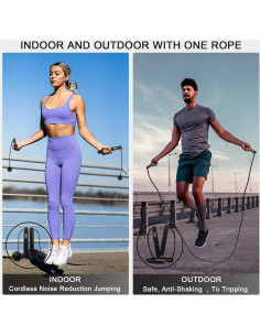 Cuerda de Salto 2-en-1 Taiahiro con Contador LCD Ajustable 2