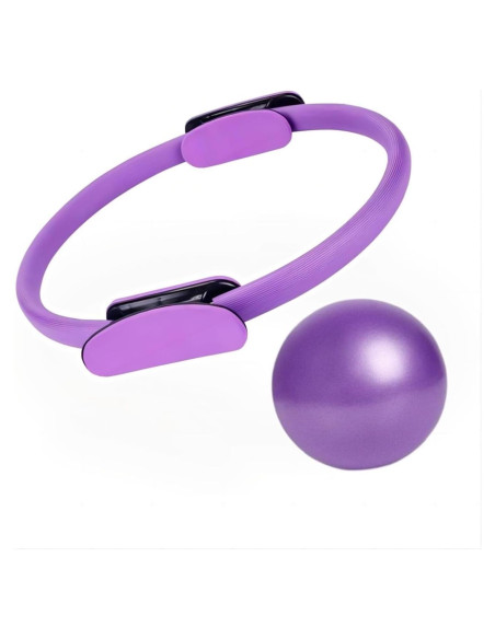 Set de Anillo y Mini Pelota de Pilates ZAGIWN 33 cm