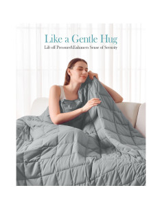 Manta con peso Topblan 5.4kg 122x183cm Gris Transpirable 2