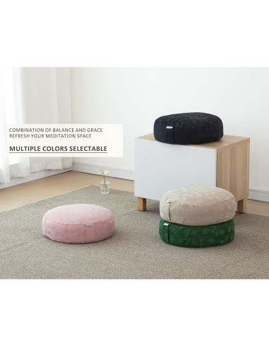 Cojín de Meditación Halotribe 40x40 cm Relleno de Trigo Sarraceno