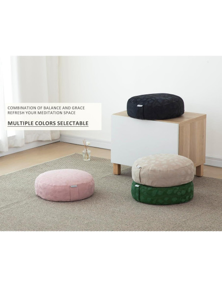 Cojín de Meditación Halotribe 40x40 cm Relleno de Trigo Sarraceno