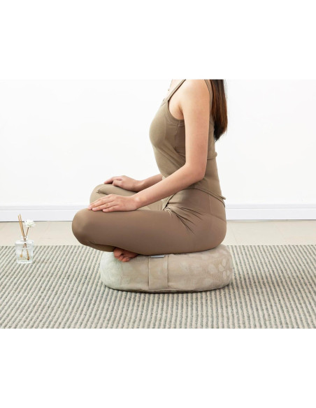 Cojín de Meditación Halotribe 40x40 cm Relleno de Trigo Sarraceno