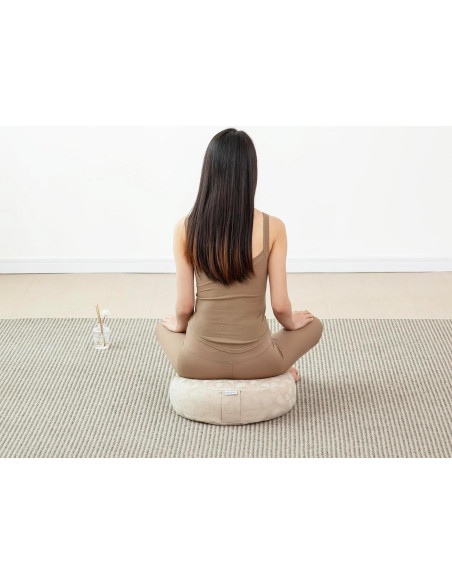 Cojín de Meditación Halotribe 40x40 cm Relleno de Trigo Sarraceno