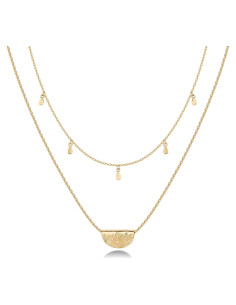 Collar en capas PAVOI oro 14K minimalista para mujeres