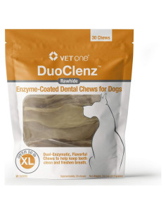 Masticables Dentales VetOne DuoClenz para Perros Grandes - 30 Unidades
