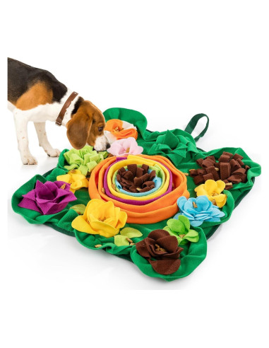 Alfombra de Olfato PUHOHUN para Perros - Juguete Interactivo 20x14cm