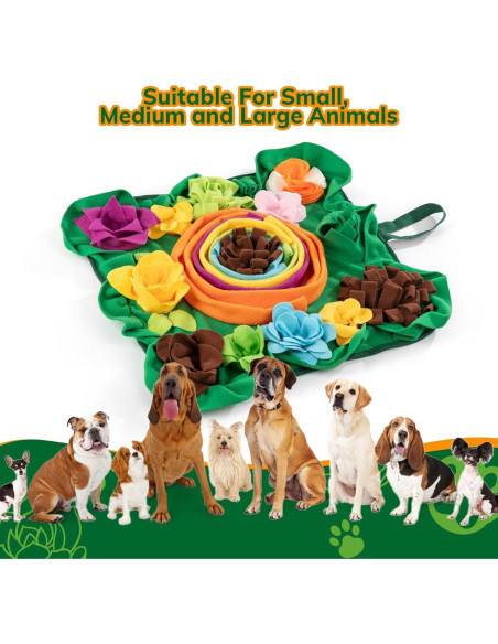 Alfombra de Olfato PUHOHUN para Perros - Juguete Interactivo 20x14cm