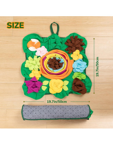 Alfombra de Olfato PUHOHUN para Perros - Juguete Interactivo 20x14cm