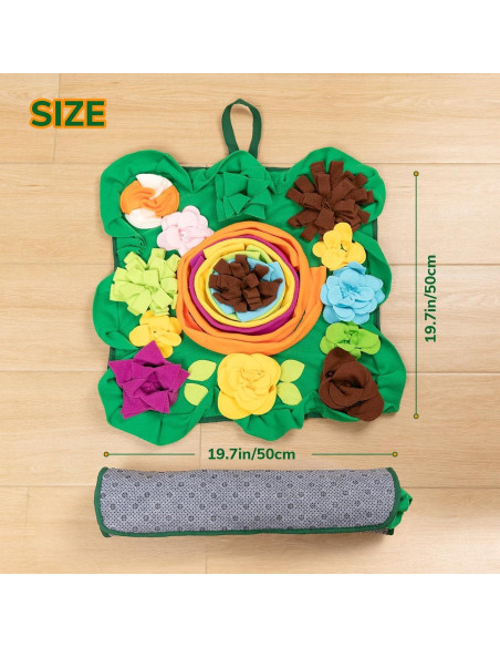 Alfombra de Olfato PUHOHUN para Perros - Juguete Interactivo 20x14cm