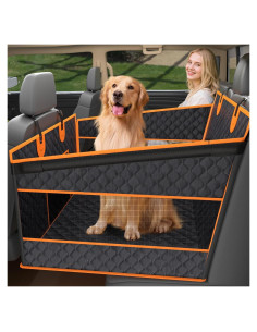 Asiento de Coche para Perros Toffos Grande Negro Impermeable