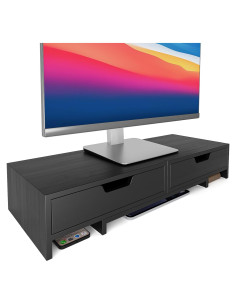 Soporte para Monitor de Computadora Epesoware Negro con 2 Cajones