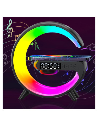 Lámpara Inteligente Longzhuo CJM001 con Altavoz Bluetooth y Carga Inalámbrica