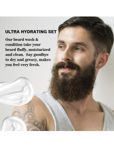 CNNY Set Lavado y Acondicionador de Barba 300g Natural 2