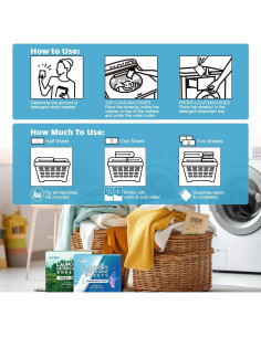 Hojas de Detergente AIDEA Lino Fresco 80 Unidades 160 Lavados 2