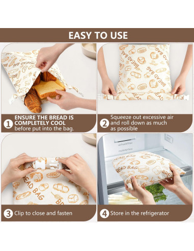 Bolsas de Pan de Cera de Abeja BATJA ZYQGH - 2 Unidades XL