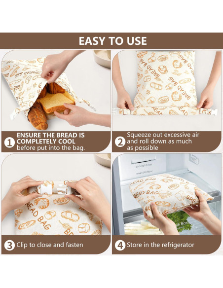 Bolsas de Pan de Cera de Abeja BATJA ZYQGH - 2 Unidades XL