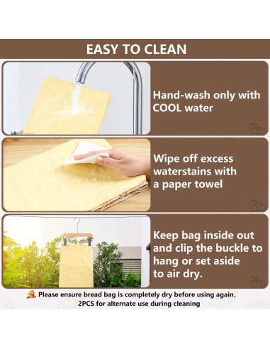 Bolsas de Pan de Cera de Abeja BATJA ZYQGH - 2 Unidades XL