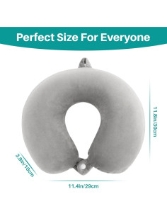 Almohada de Cuello RAINFLOW QWL - Espuma Viscoelástica Gris 2