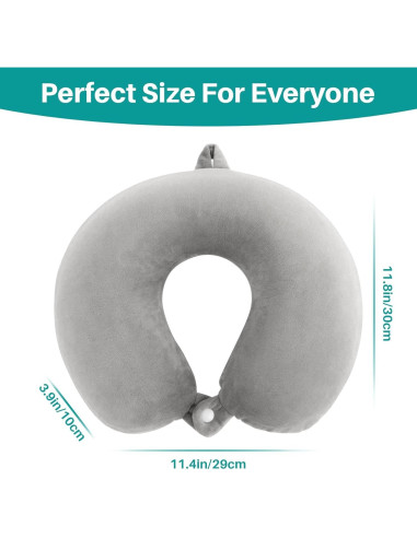 Almohada de Cuello RAINFLOW QWL - Espuma Viscoelástica Gris