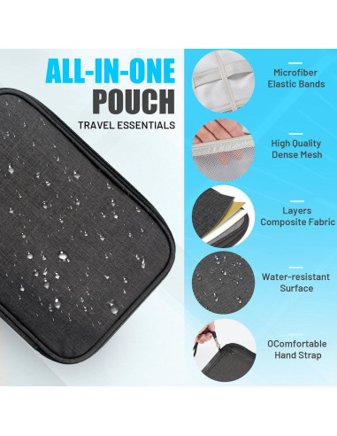 Bolsa Organizadora de Cables YONSEN DB001 Negra 24.5x35 cm