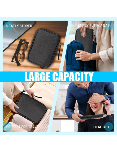 Bolsa Organizadora de Cables YONSEN DB001 Negra 24.5x35 cm