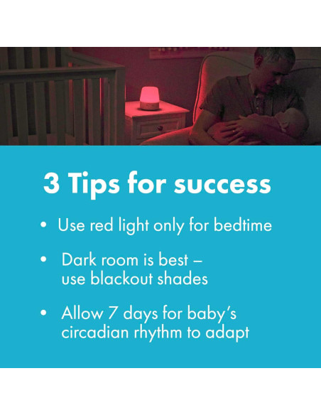 Soporte para Bebés Luz Nocturna y Máquina de Sonido Rojo Soporte para Bebés Luz Nocturna y Máquina de Sonido Rojo