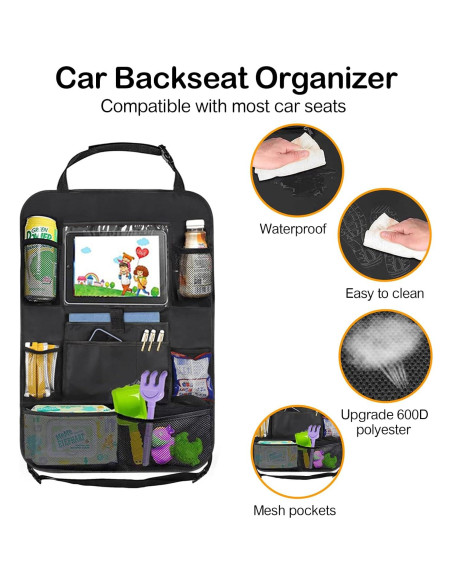 Organizador de Asiento Trasero JUCAINHI 2 PCS Impermeable