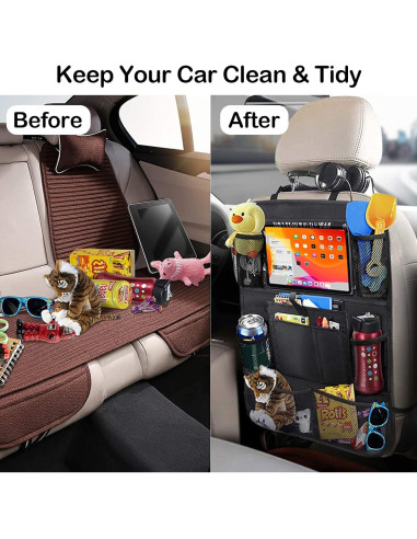 Organizador de Asiento Trasero JUCAINHI 2 PCS Impermeable