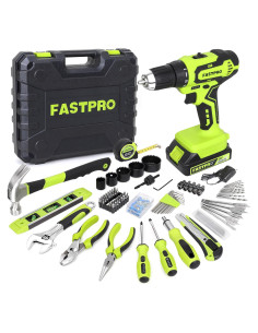 Juego de Herramientas 177 Piezas FASTPRO con Taladro 20V