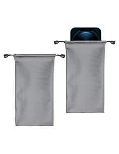 Paquete de 2 fundas para teléfono Seqoiyia impermeables 19.8x10.2cm