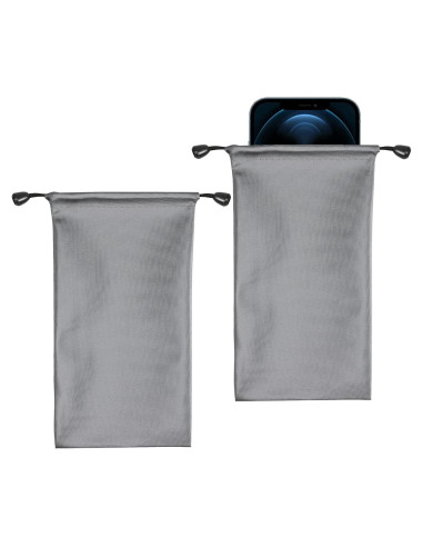 Paquete de 2 fundas para teléfono Seqoiyia impermeables 19.8x10.2cm