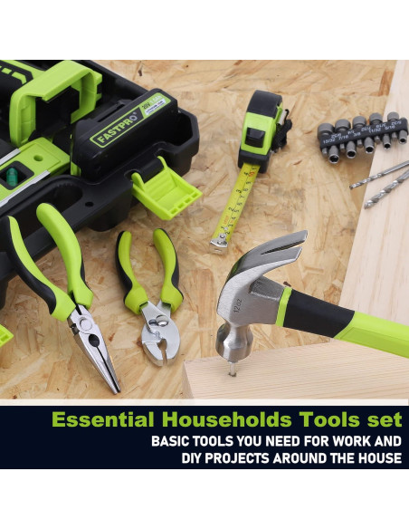 Juego de Herramientas 177 Piezas FASTPRO con Taladro 20V