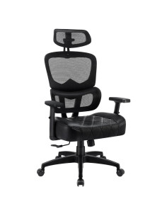 Silla de Oficina Ergonómica VECELO Respaldo Alto Malla Ajustable