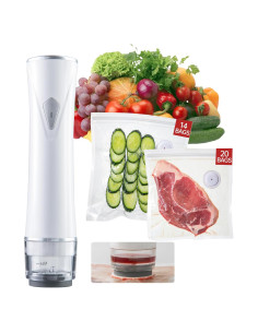 Sellador al vacío portátil THETCHRY con 34 bolsas reutilizables