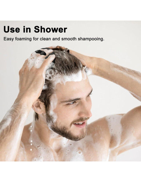 NICEMOVIC Set de 4 Cepillos Exfoliantes para Cuero Cabelludo