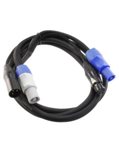 Cable de Enlace PowerCon DMX 3 Pines 1.83m CablesOnline