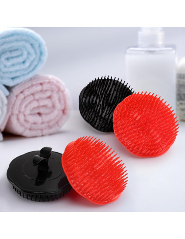 NICEMOVIC Set de 4 Cepillos Exfoliantes para Cuero Cabelludo