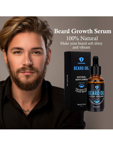 Kit de Cuidado de Barba Ceenwes 9 Piezas con Aceite y Jabón