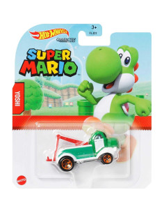 Vehículo Yoshi Hot Wheels Super Mario 1:64 63.5g 2