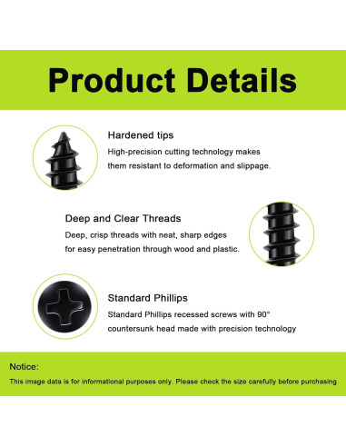 Tornillos Pequeños M3x6mm JERLITU 150pcs Acero al Carbono