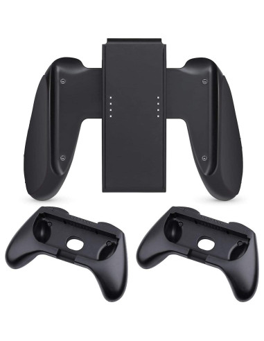 Agarraderas para Joy-Con Nintendo Switch HEYSTOP 3 en 1 Negro