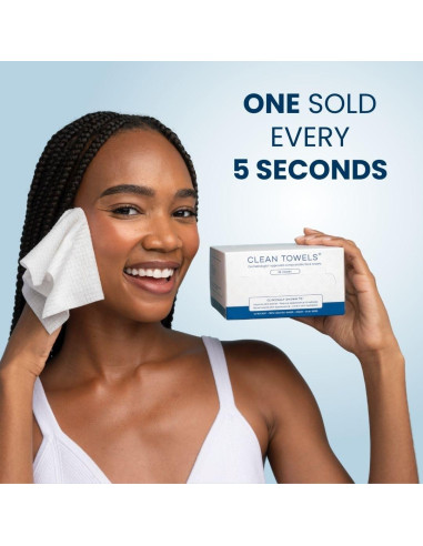 Toallas Faciales Clean Skin Club 25 Unidades Biobasadas