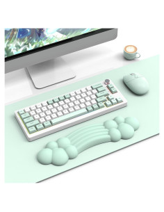 Reposamuñecas Nube Ergonomico ATTACK SHARK Verde 38.6x11.2cm